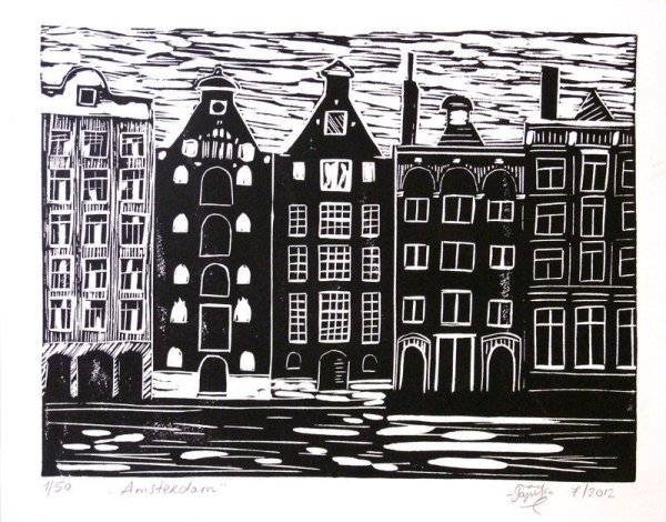Амстердам художники линогравюра