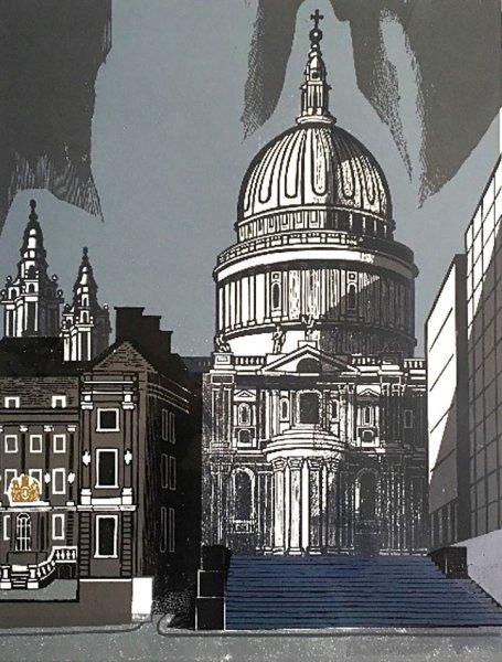 Линогравюра Лондон