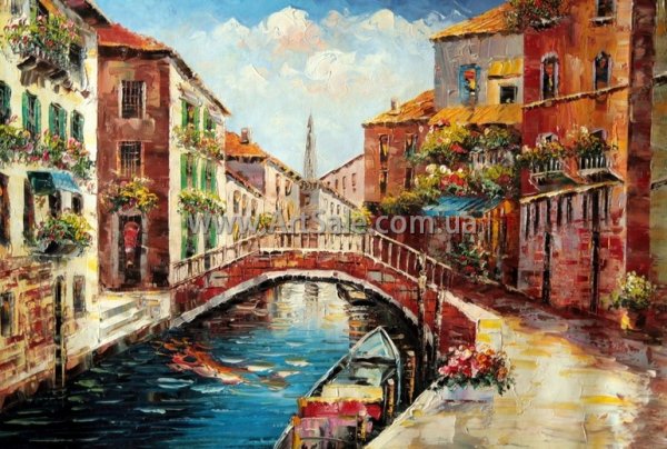 Красочная Венеция картина