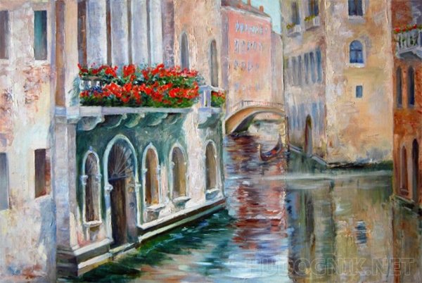 Любовь Михайлова картина Венецианский дворик