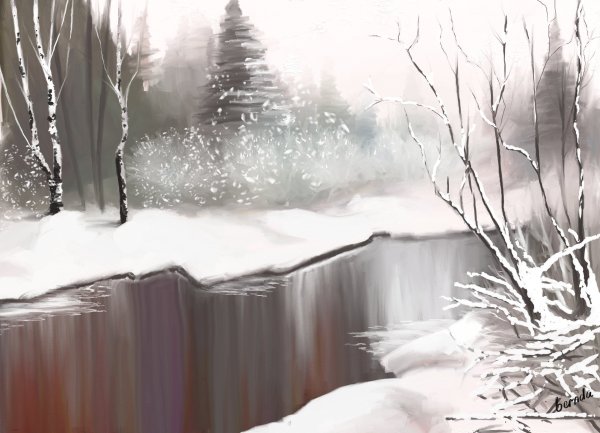 Зимние пейзажи Игоря Сахарова