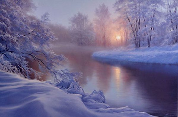 Игорь сарунков зимний пейзаж