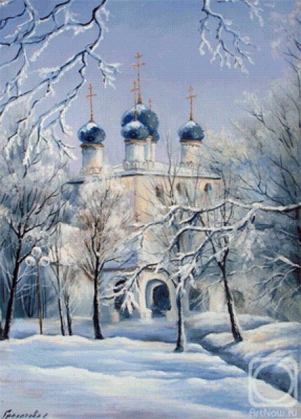 Зимние пейзажи маслом Светланы грохъотовой