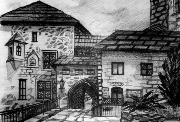 Домик в графике просто