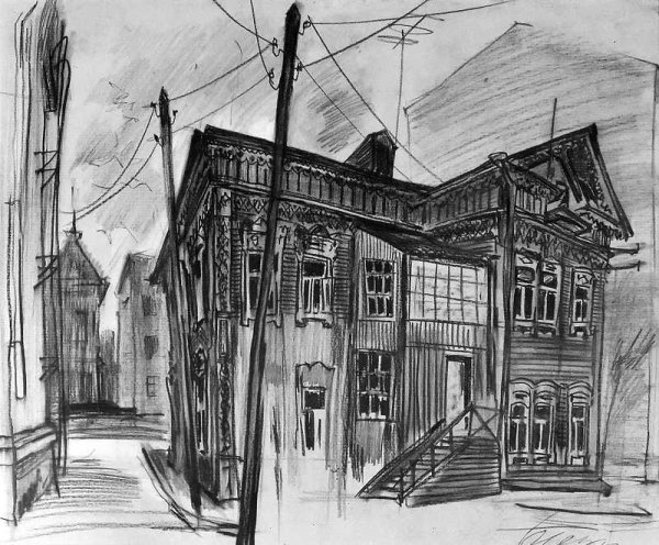 Пленэр городской пейзаж - старый Иркутск