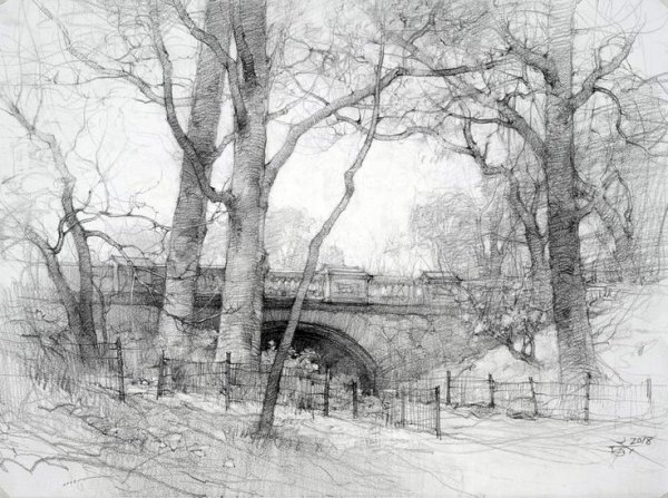 Зарисовки архитектурного пейзажа