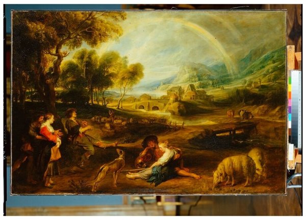Питер Пауль Рубенс пейзаж с радугой