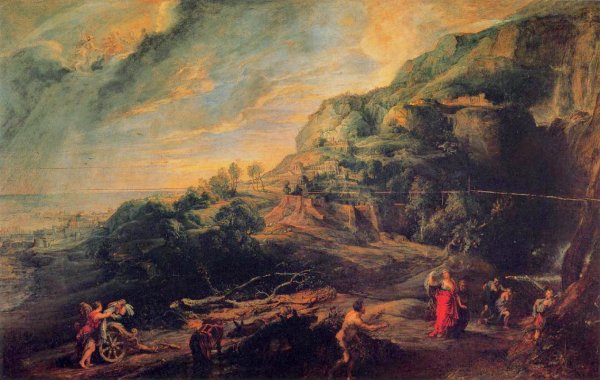 Йоос де Момпер Геликон картина