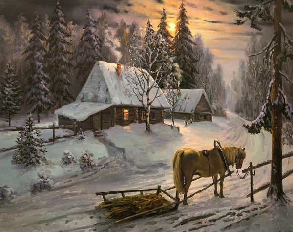 Художник соловьёв Сергей Николаевич зима