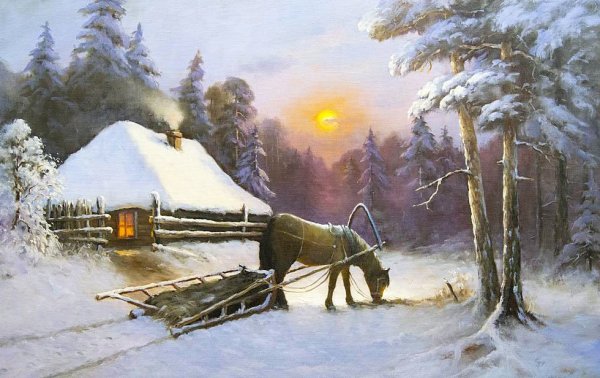 Художник соловьёв Сергей Николаевич зима