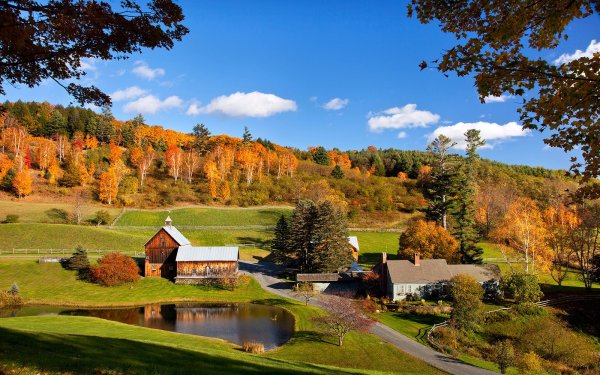 Штат Вермонт осень
