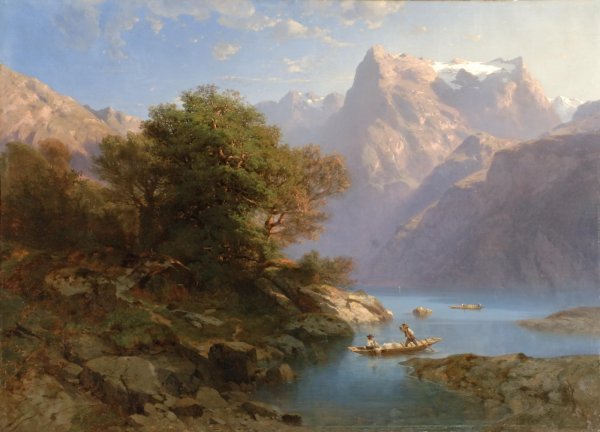 Александр калам пейзаж с дубами 1859