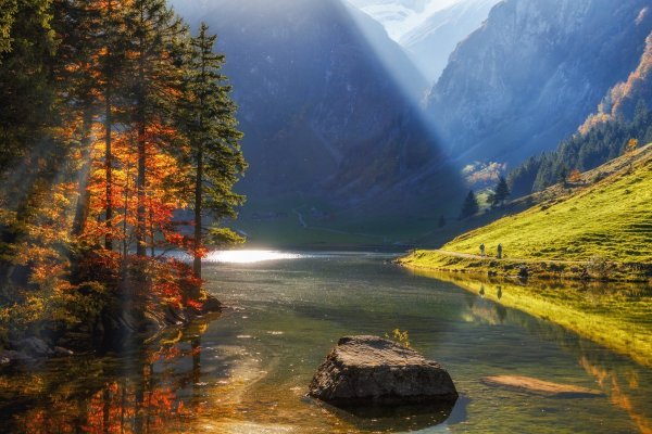 Альпы осенью Швейцария