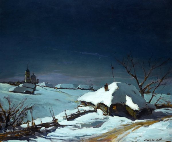 Вещилов Константин Александрович снежный горный пейзаж