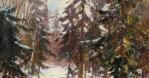 Вещилов Константин Александрович картины зимний лес