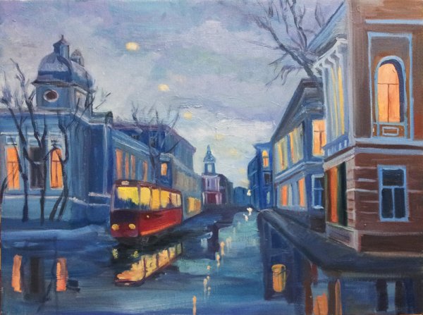 Композиция городской пейзаж