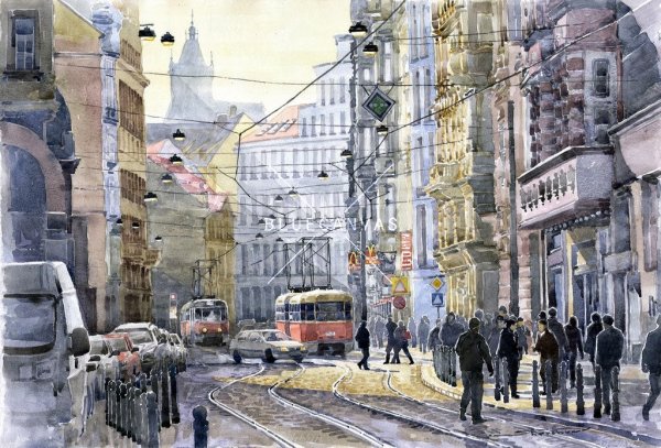 Нью Йорк живопись маслом ночной