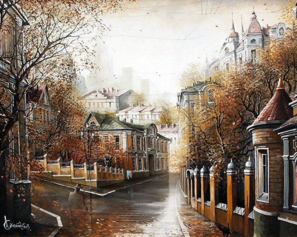 Художник Сергей Брандт осень