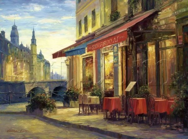 Картина "улица в Стамбуле» (Львовская галерея искусств)