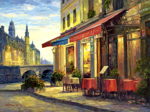 Картина "улица в Стамбуле» (Львовская галерея искусств)