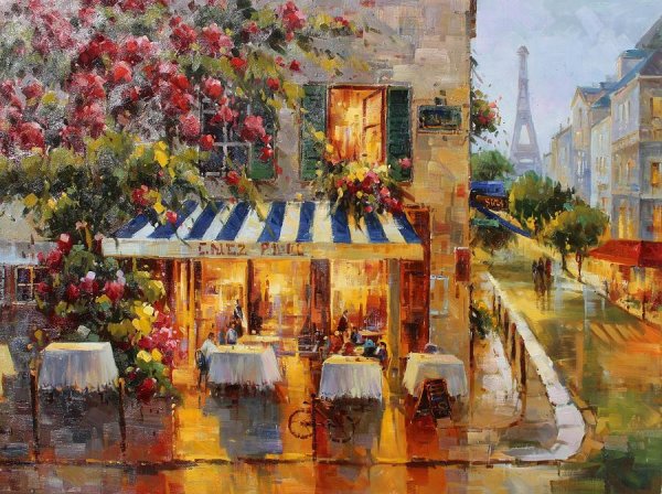 Кафе Париж Импрессионисты