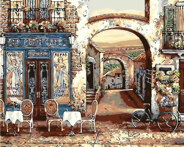 Пазл Educa маленькое кафе (18014), 4000 дет.