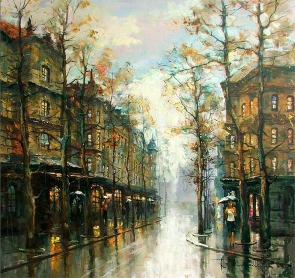 Фредерик Хассам дождливая полночь