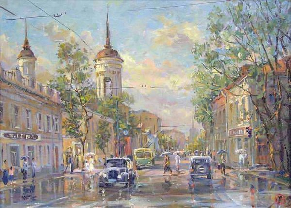 Художник Владимир Орлов Никитская улица