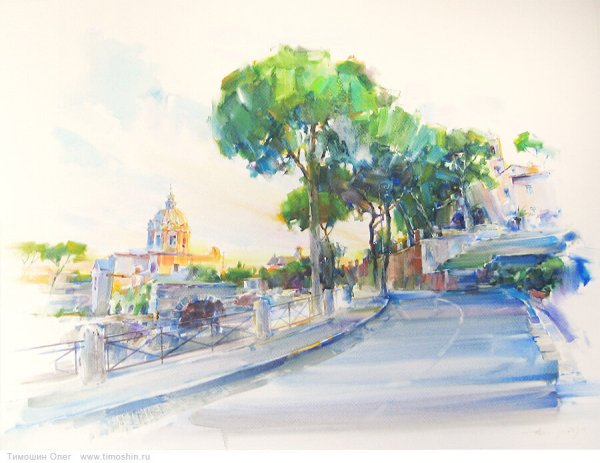 Олег Тимошин городской пейзаж