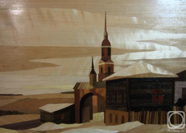 Пейзажи из шпона