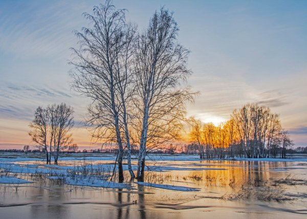 Красивые пейзажи ранней весны