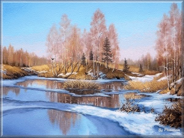 Воробьёв художник пейзажист зимние