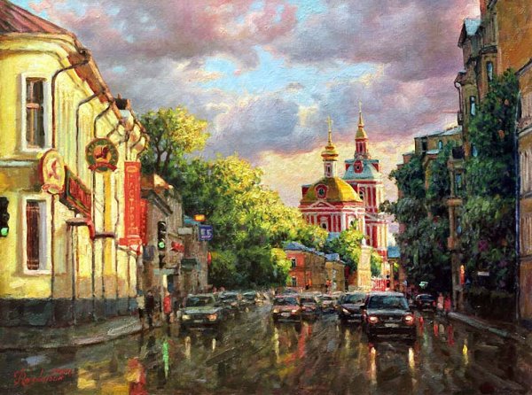 Михаил Сатаров Старая Москва морозный вечер