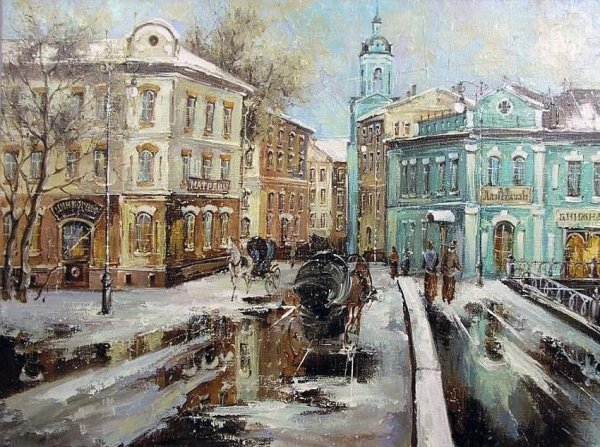 Разживин Игорь художник картины Московское лето