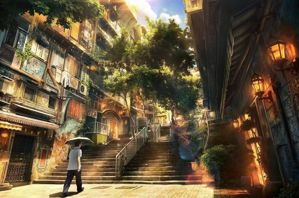 Аниме пейзаж