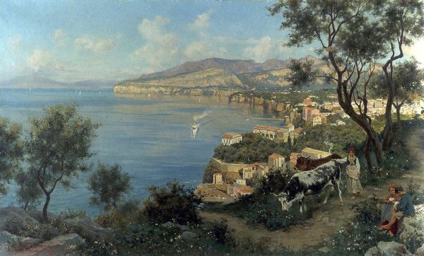 Сильвестр Щедрин «вид Амальфи близ Неаполя» (1826 г.)