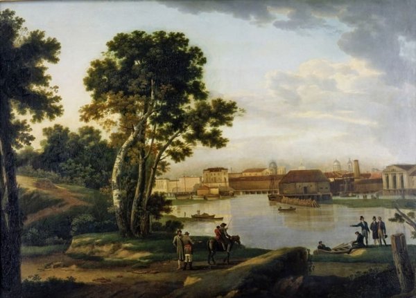 Сильвестр Феодосиевич Щедрин вид с Петровского острова в Петербурге