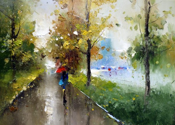 Игорь Медведев картины осень