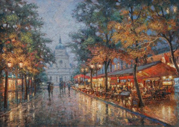 Средиземноморский городской пейзаж Глеб Голубецкий