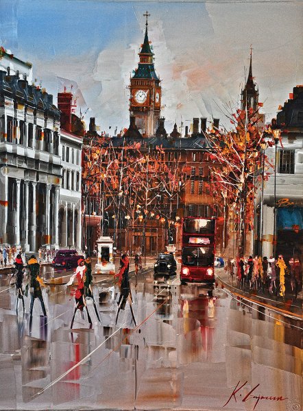 Городской пейзаж Лондона 19 век