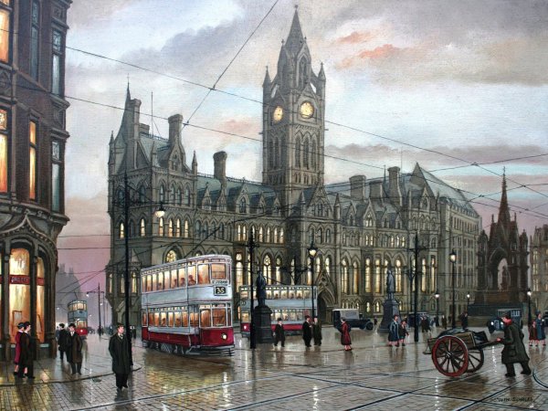 Алмазная живопись дождливый Лондон