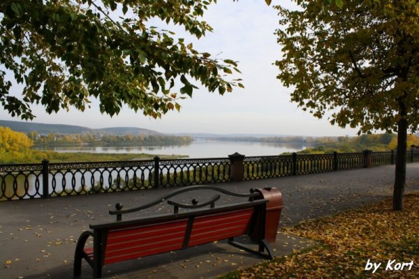 Кемерово набережная осень