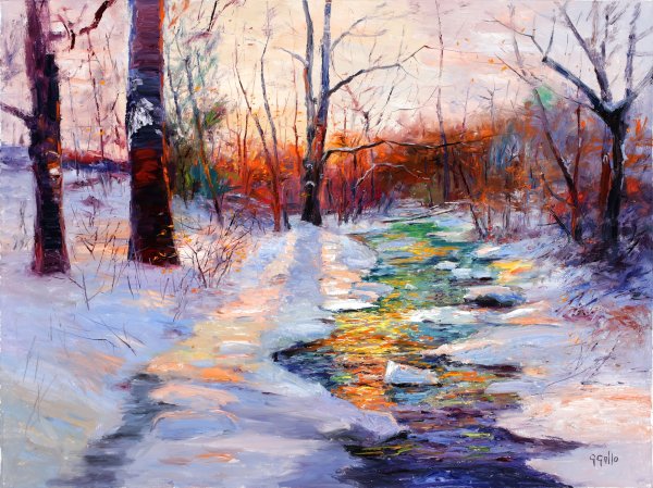 Шишко живопись импрессионистов зима