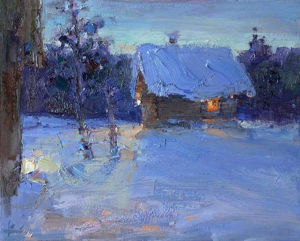 Художник Гюстав Луазо зима