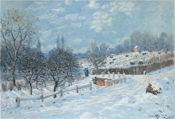 Зимний пейзаж темпера