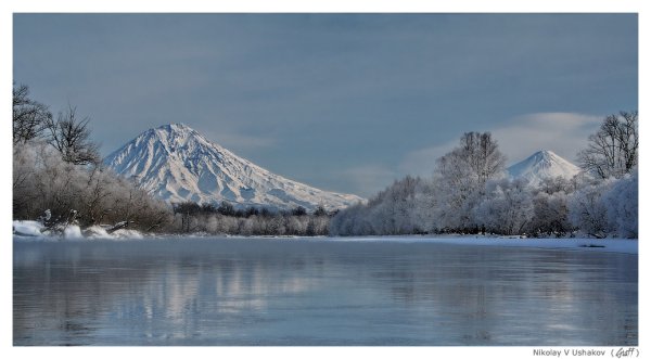 Красивые зимние пейзажи, Камчатка.