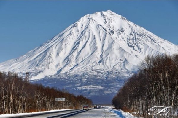 Корякский вулкан зимой