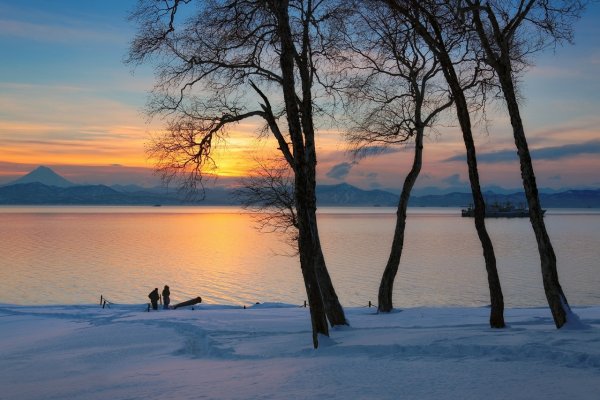 Петропавловск-Камчатский бухта зима