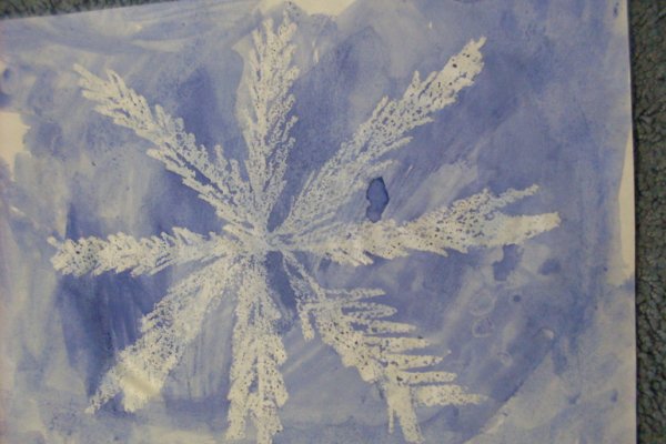 Зимний пейзаж пастелью