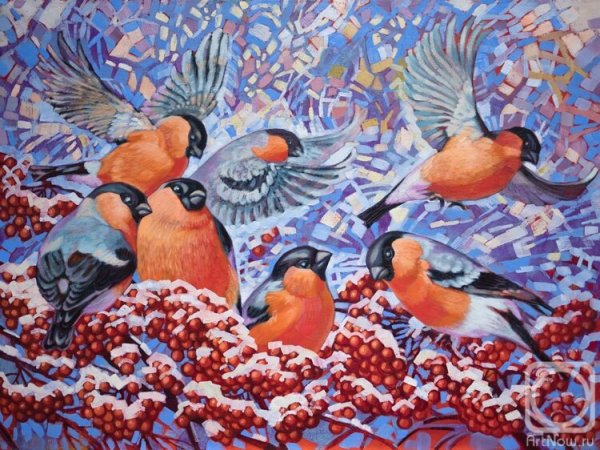 Зима деревня Снегири